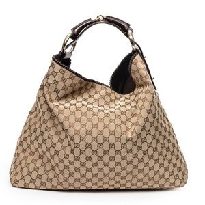 Gucci Large Horsebit Hobo- Authentic
